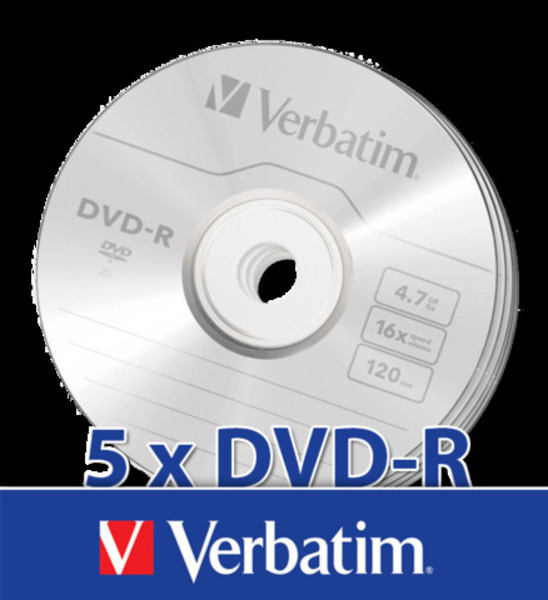 Verbatim DVD-R x 5 - AVAcom - Katalog prodavnica - Crna Gora