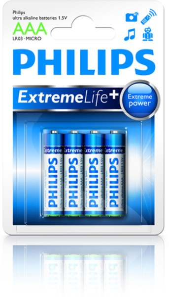 Philips ExtremeLife+ aaa (LR03) baterije (4 kom) - AVAcom - Katalog prodavnica - Crna Gora