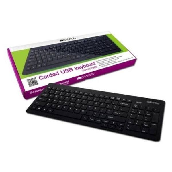 Tastatura USB US Canyon CNR-KEYB01B Ultra thin - WINWIN SHOP - Katalog prodavnica - Crna Gora