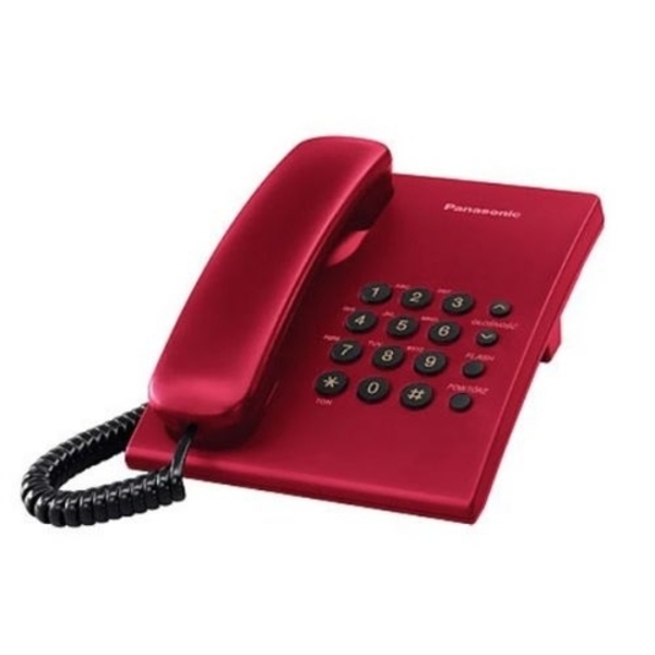 Žični telefon Panasonic KX-TS500FXR, bordo - WINWIN SHOP - Katalog prodavnica - Crna Gora