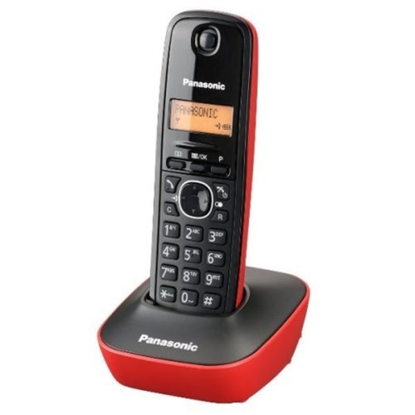 Bežični telefon Panasonic KX-TG1611FXR, crno-crveni - WINWIN SHOP - Katalog prodavnica - Crna Gora
