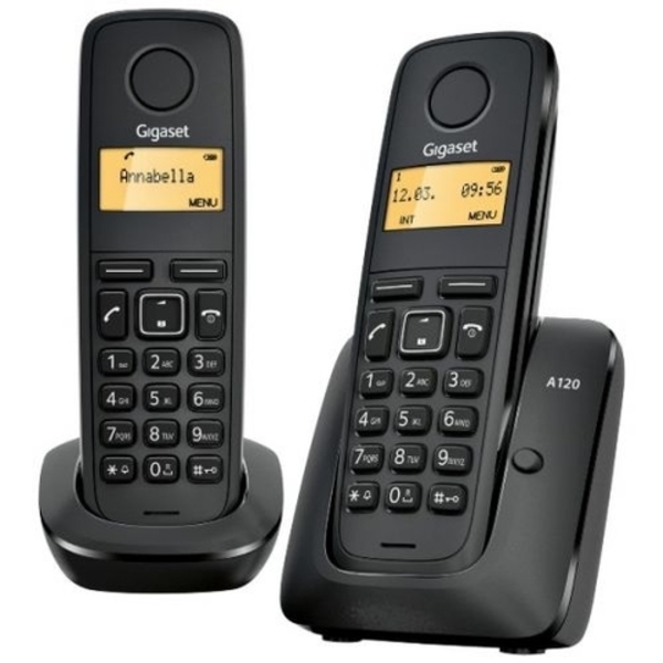 Bežični telefon Gigaset A120 Duo, Crni - WINWIN SHOP - Katalog prodavnica - Crna Gora