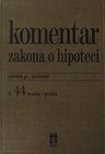KOMENTAR ZAKONA O HIPOTECI - Zoran Rašović | novaknjiga.com - Katalog prodavnica - Crna Gora