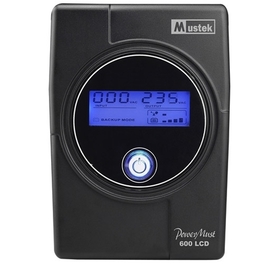 UPS Mustek 600 LCD, 600VA/360W RS232 - WINWIN SHOP - Katalog prodavnica - Crna Gora