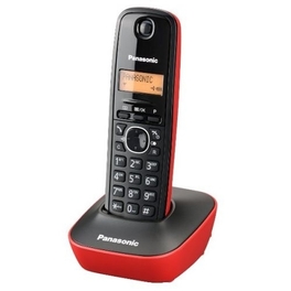 Bežični telefon Panasonic KX-TG1611FXR, crno-crveni - WINWIN SHOP - Katalog prodavnica - Crna Gora